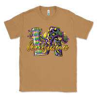 Toasted Coconut louisiana leopard mardi gras 12 inches 300 dpi Classic Tee - CowGirlArtShop