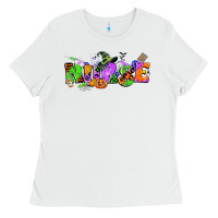 White halloween nurse Ladies Tee - CowGirlArtShop