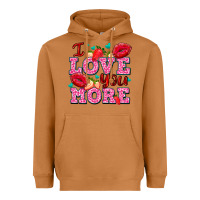 Meerkat i love you more with lips and strawberry Heavyweight Hoodie - AdoDesignShop