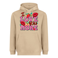 Mushroom i love you more with lips and strawberry Heavyweight Hoodie - AdoDesignShop