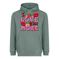 Sage i love you more with lips and strawberry Heavyweight Hoodie - AdoDesignShop