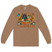 Toasted Coconut happy thanksgiving with truck bbs Long Sleeve Tee - BundleAndBundleShop