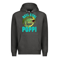 Charcoal Heather reel cool poppi Premium Hoodie - Jasminsmagicworld