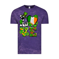 Cloud Purple Love St. Patrick's Vintage Tee - OliviaCreatesArt