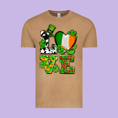 Love St. Patrick's Vintage Tee Designed By Oliviacreatesart