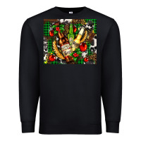 Black beer set for Christmas Premium Sweatshirt - AdoDesignShop