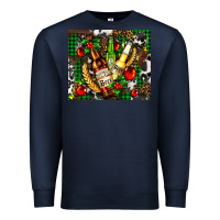 Navy beer set for Christmas Premium Sweatshirt - AdoDesignShop