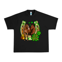 Black St. Patrick's Day horse horseshoe Urban Heavy Tee - OliviaCreatesArt