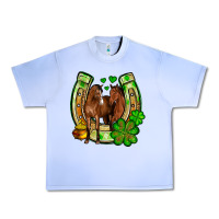Grape Ice St. Patrick's Day horse horseshoe Urban Heavy Tee - OliviaCreatesArt