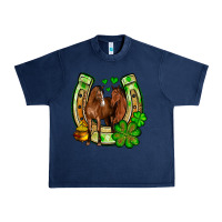 Navy St. Patrick's Day horse horseshoe Urban Heavy Tee - OliviaCreatesArt