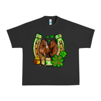 Pigment Black St. Patrick's Day horse horseshoe Urban Heavy Tee - OliviaCreatesArt