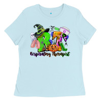Baby Blue rt respiratory therapist halloween Ladies Tee - CowGirlArtShop
