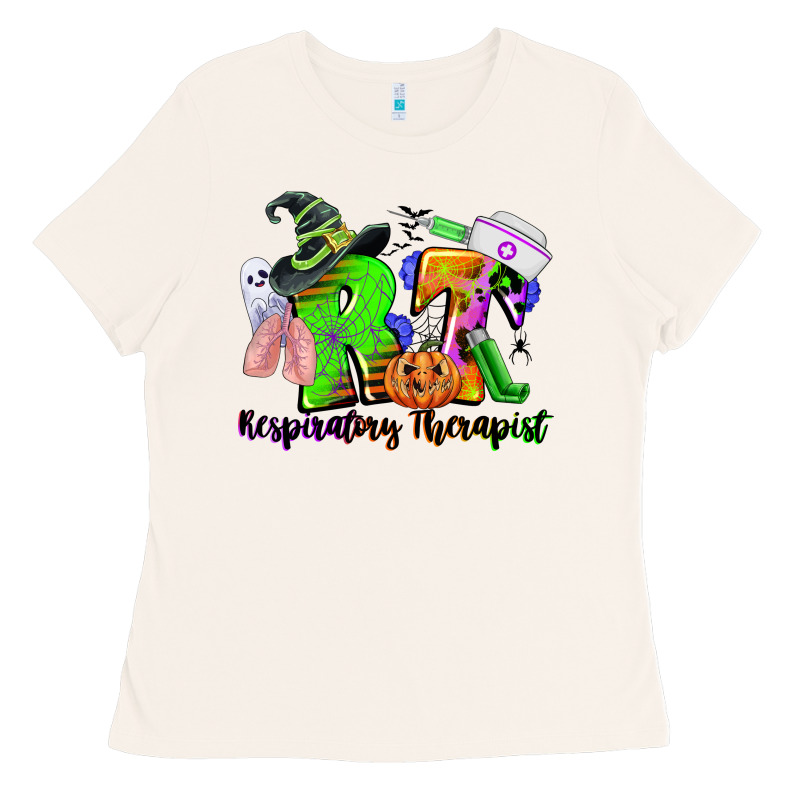 Rt Respiratory Therapist Halloween Ladies Tee by CowGirlArtShop | Teevron