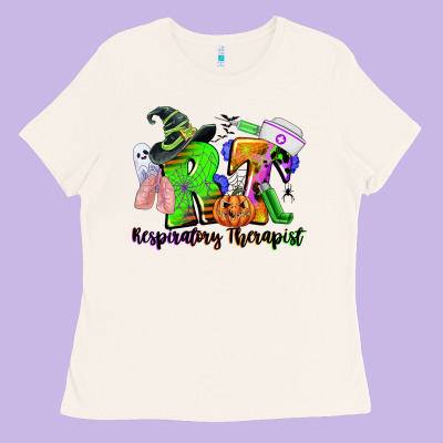 Rt Respiratory Therapist Halloween Ladies Tee Designed By Cowgirlartshop