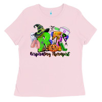 Bubblegum Pink rt respiratory therapist halloween Ladies Tee - CowGirlArtShop