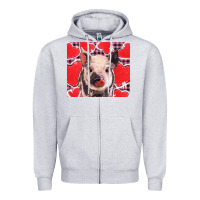 Valentine's Day Glitter Hearts Pig Zipper Hoodie | Teevron
