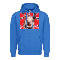 True Royal valentine's day glitter hearts pig Zipper Hoodie - BarkalooDesign
