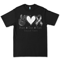 Black Peace Love Cure Carcinoid Cancer Premium Tee - Jasminsmagicworld