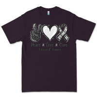 Plum Peace Love Cure Carcinoid Cancer Premium Tee - Jasminsmagicworld
