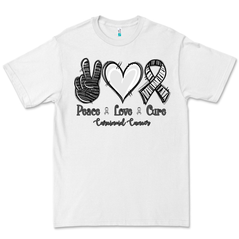 Peace Love Cure Carcinoid Cancer Premium Tee by Jasminsmagicworld | Teevron