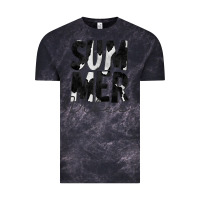 Cloud Black Summer Vibes Black White Cowhide Vintage Tee - CowCowDesign