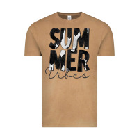 Vintage Camel Summer Vibes Black White Cowhide Vintage Tee - CowCowDesign