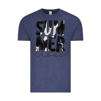 Vintage Denim Summer Vibes Black White Cowhide Vintage Tee - CowCowDesign