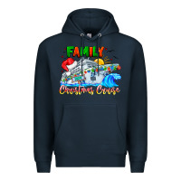 Navy family 2024 christmas cruise Premium Hoodie - CowhideDigitalArt
