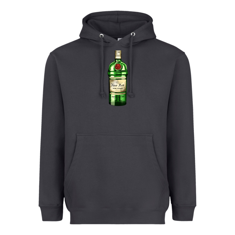 Have Fun Gin Bottle Heavyweight Hoodie by AdoDesignShop | Teevron