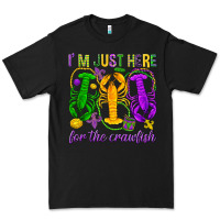 Black I'm just here for the Crawfish Premium Tee - HowdyJamesFarm