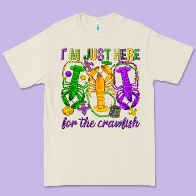 I'm Just Here For The Crawfish Premium Tee Designed By Howdyjamesfarm