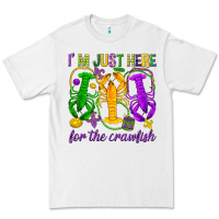 White I'm just here for the Crawfish Premium Tee - HowdyJamesFarm