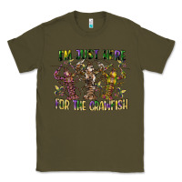 Army Green im just here for the crawfish Classic Tee - CowGirlArtShop