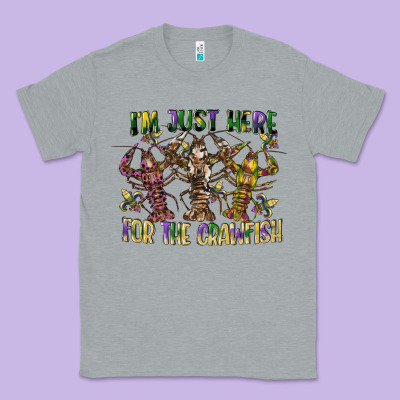 Im Just Here For The Crawfish Classic Tee Designed By Cowgirlartshop