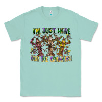 Seafoam im just here for the crawfish Classic Tee - CowGirlArtShop