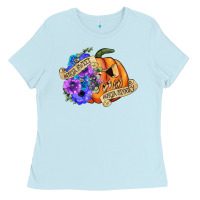 Baby Blue sorta sweet sorta spooky Ladies Tee - CowGirlArtShop