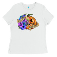 White sorta sweet sorta spooky Ladies Tee - CowGirlArtShop