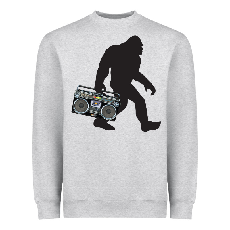 Bigfoot Beatbox Boom Box Retro   Bigfoot Boom Box Heavyweight Sweatshirt by DesigneFamous | Teevron