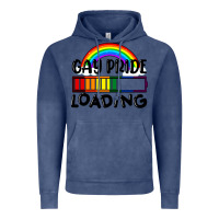 Vintage Denim Gay pride loading Vintage Hoodie - FaDigitalArtStudio