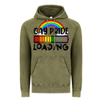 Vintage Olive Gay pride loading Vintage Hoodie - FaDigitalArtStudio