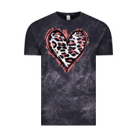 Cloud Black Leopard Glitter Heart Vintage Tee - Jasminsmagicworld