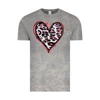 Cloud Rock Leopard Glitter Heart Vintage Tee - Jasminsmagicworld
