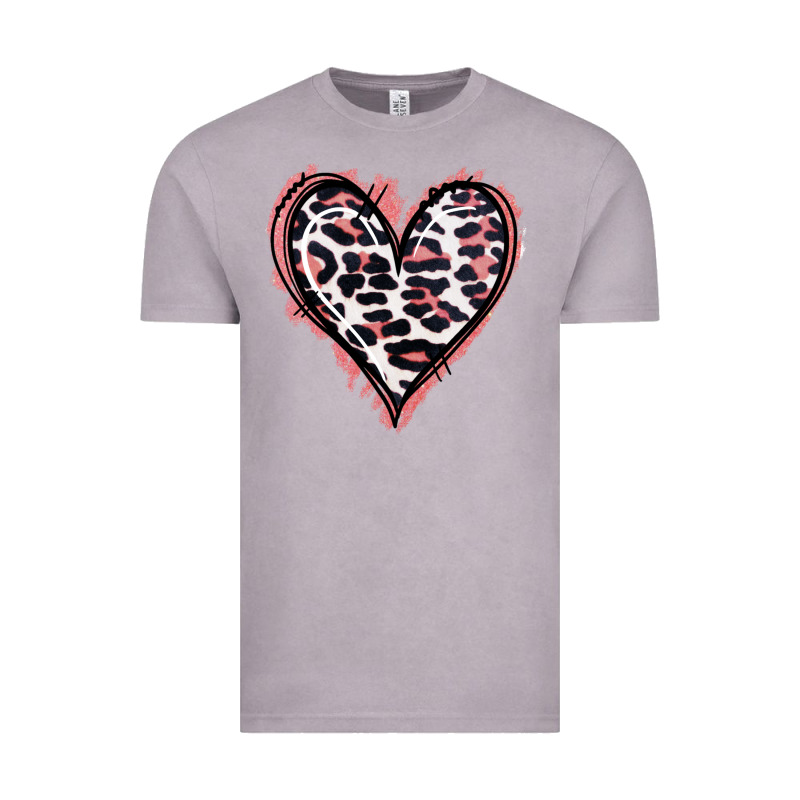 Leopard Glitter Heart Vintage Tee by Jasminsmagicworld | Teevron