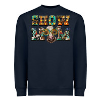 Navy show mom brown calf eye glasses Heavyweight Sweatshirt - BarkalooDesign