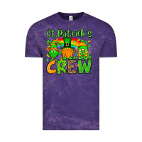 Cloud Purple St. Patrick's Day crew Vintage Tee - OliviaCreatesArt