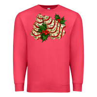 Cardinal white christmas tree cake ado Premium Sweatshirt - AdoDesignShop