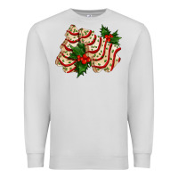 Dove Grey white christmas tree cake ado Premium Sweatshirt - AdoDesignShop