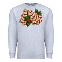 Heather Grey white christmas tree cake ado Premium Sweatshirt - AdoDesignShop