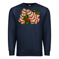 Navy white christmas tree cake ado Premium Sweatshirt - AdoDesignShop