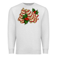 Oatmeal Heather white christmas tree cake ado Premium Sweatshirt - AdoDesignShop